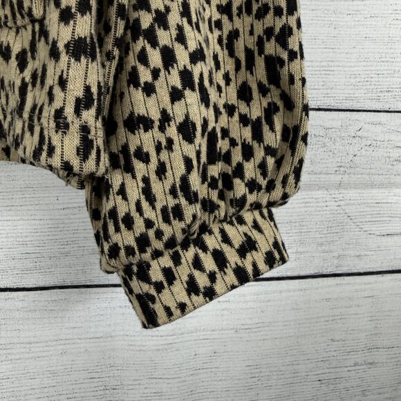 Zara Leopard Ribbed Matching Animal Print Set Size 7 - Picture 5 of 10